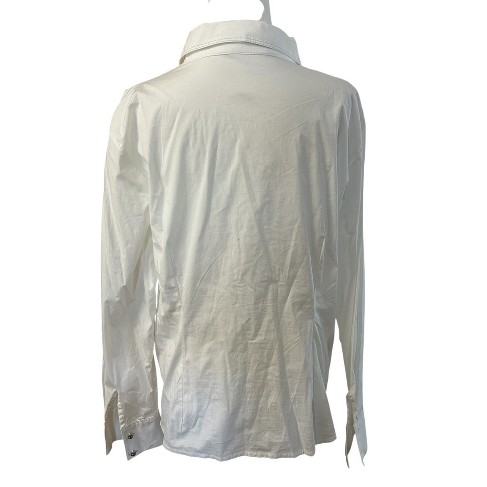 Pendleton Classic White Bottom Down Pleated & Ruf… - image 4